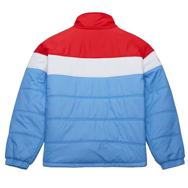 In The Clutch Houston Oilers Color Block Puffer Jacket