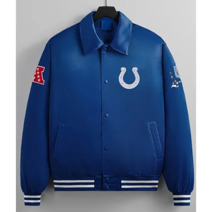 Indianapolis Colts Bomber Entice Blue Jacket