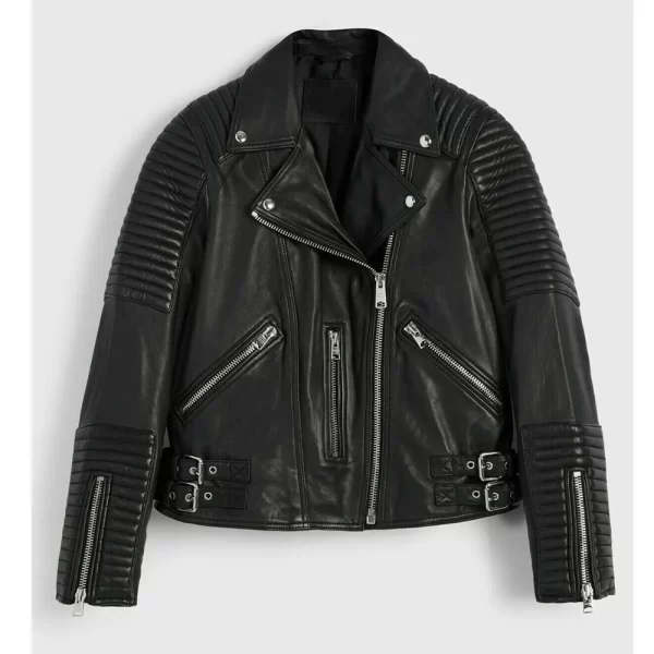 Invasion S02 Shioli Kutsuna Black Leather Jacket