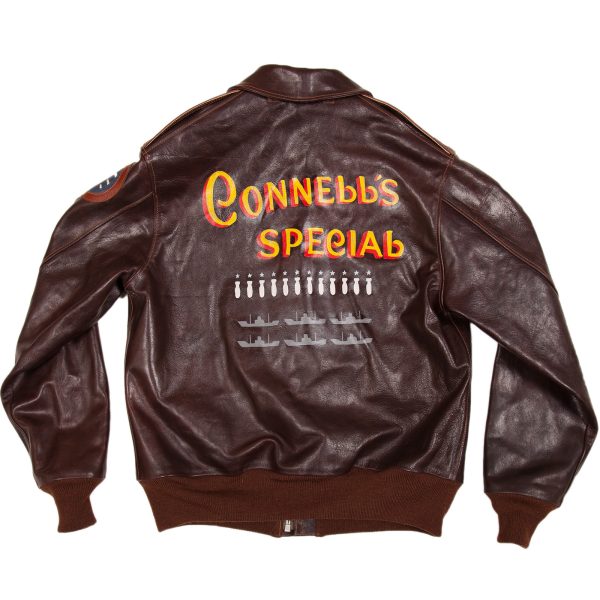 Jolly Rogers Special Limited Edition Leather Brown Jacket