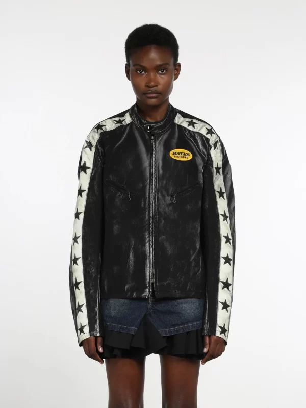 Junya Watanabe Bates Black Leather Jacket