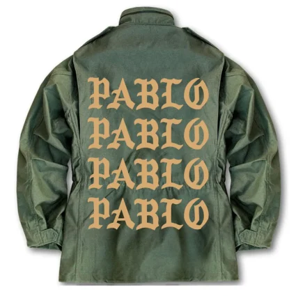 Kanye West Atlanta Pablo Pop-Up Green Military Jacket