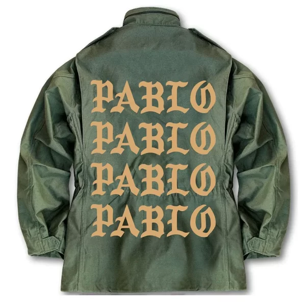 Kanye West Atlanta Pablo Pop-Up Green Military Jacket