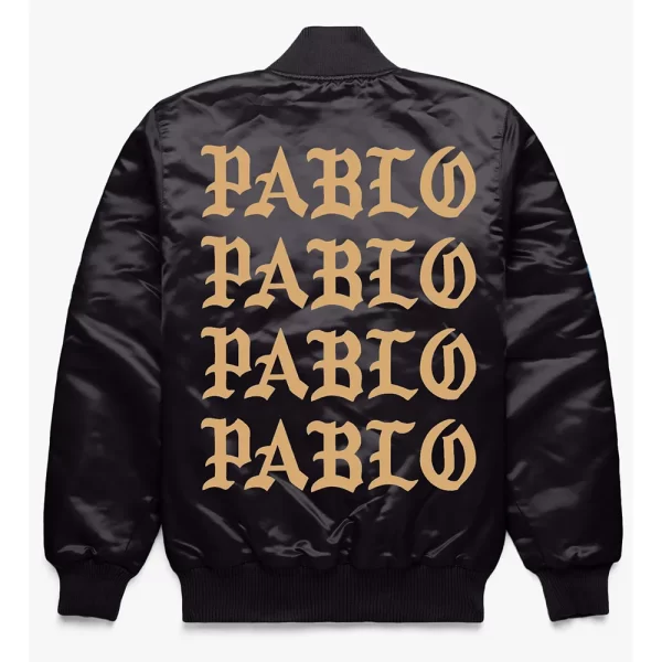 Kanye West Pablo Pop-Up Bomber Satin Jacket