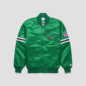 Kayla Varner Eagles Kelly Green Starter Jacket