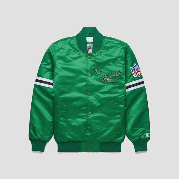 Kayla Varner Eagles Kelly Green Starter Jacket