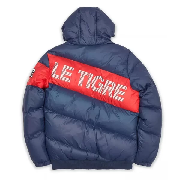 Le Tigre Finley Puffer Blue Hooded Jacket