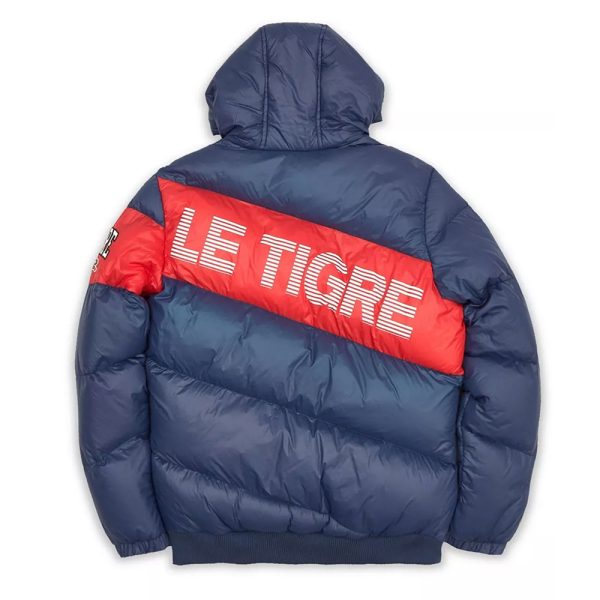 Le Tigre Puffer Finley Blue Hooded Jacket
