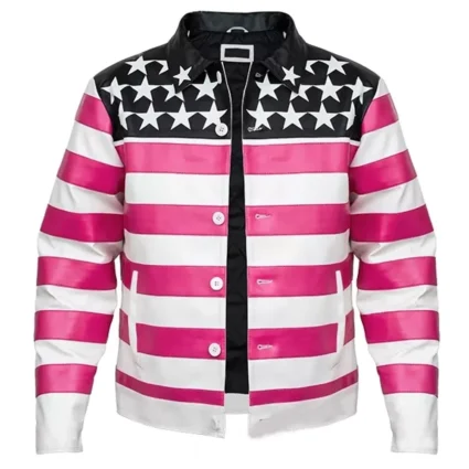Lil Uzi Vert American Flag Leather Jacket