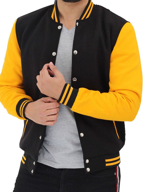 Men’s Baseball Varsity Black and Yellow Jacket