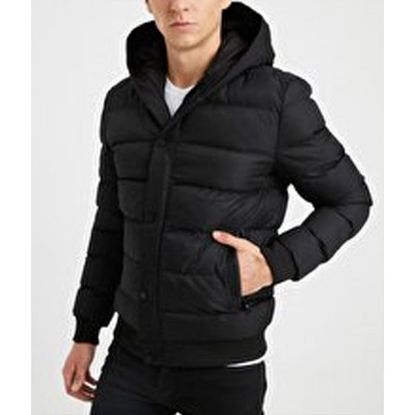 Men’s Black Bubble Hooded Jacket