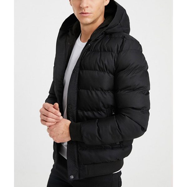 Men’s Black Bubble Hooded Jackets