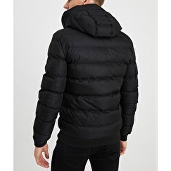 Men’s Puffer Black Bubble Hooded Jacket