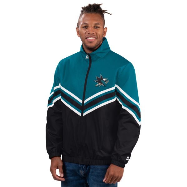 Men's San Jose Sharks Starter Power Hitter Jacket