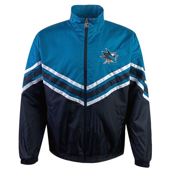 Men's San Jose Sharks Starter Power Hitter Polyester Jacket