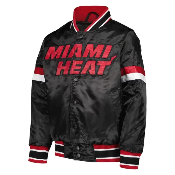 Miami Heat Home Game Satin Black Jacket