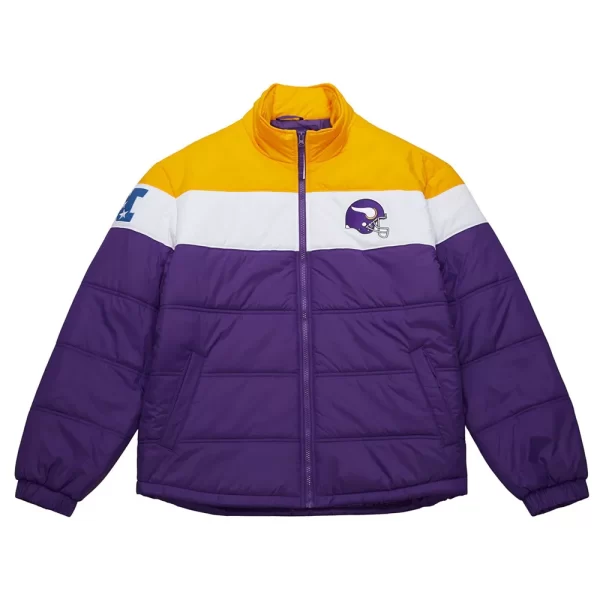 Minnesota Vikings In The Clutch Purple Puffer Jacket