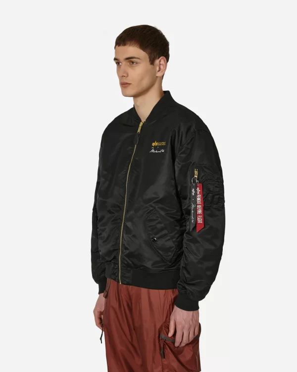 Muhammad Ali MA-1 Bomber Black Jacket