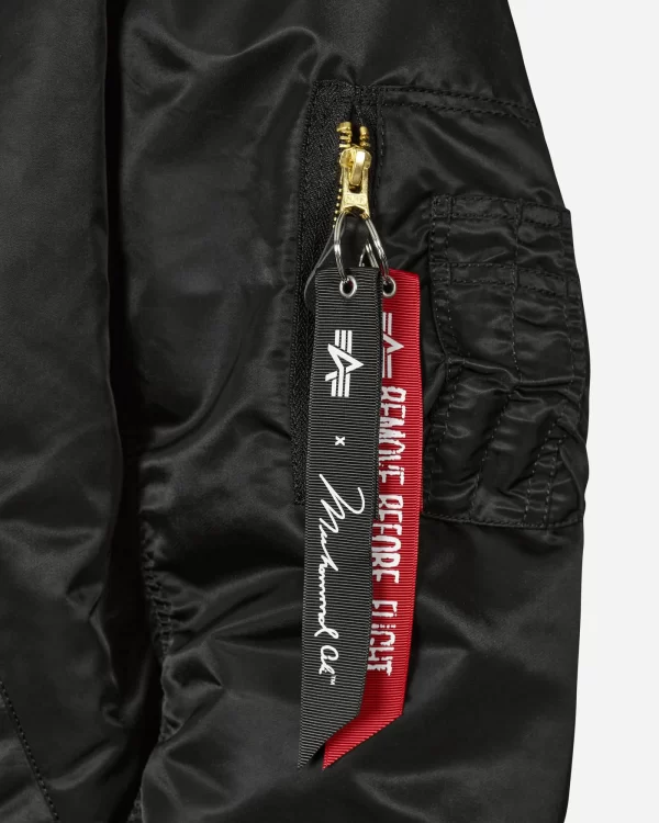 Muhammad Ali MA-1 Bomber Black Jacket - A2 Jackets