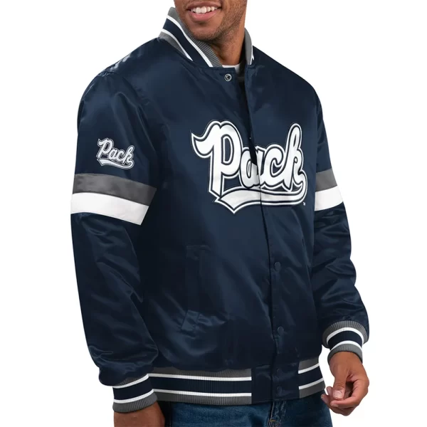 Nevada Script Pack Home Game Navy Blue Satin Jacket