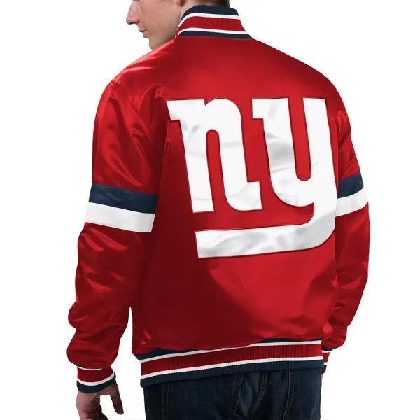 New York Giants Home Game Satin Red Jacket