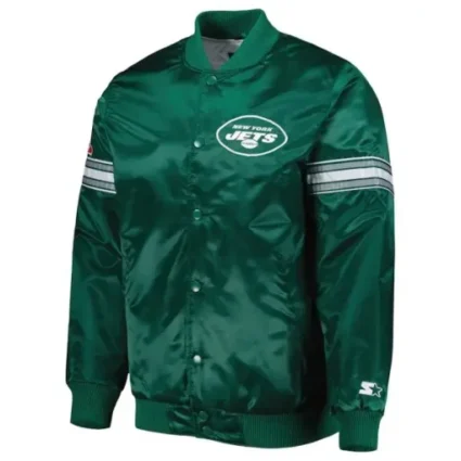 New York Jets The Pick and Roll Satin Jacket