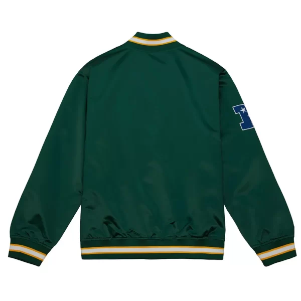 OG LW Green Bay Packers Team Yellow & Green Satin Jacket