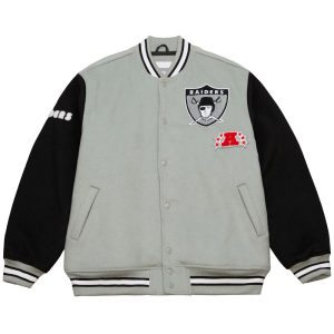 Oakland Raiders Team Legacy Wool Varsity Jacket