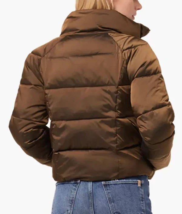 Only Murders in the Building S03 Kimber Min Brown Puffer Jacket