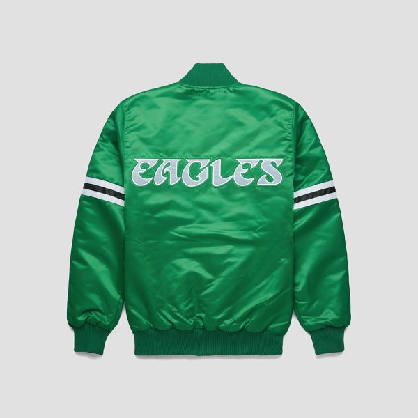 Kayla Varner Eagles Kelly Green Starter Jacket