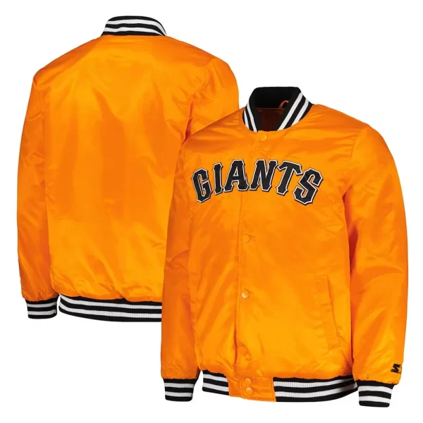 San Francisco Giants Cross Bronx Fashion Orange Jacket