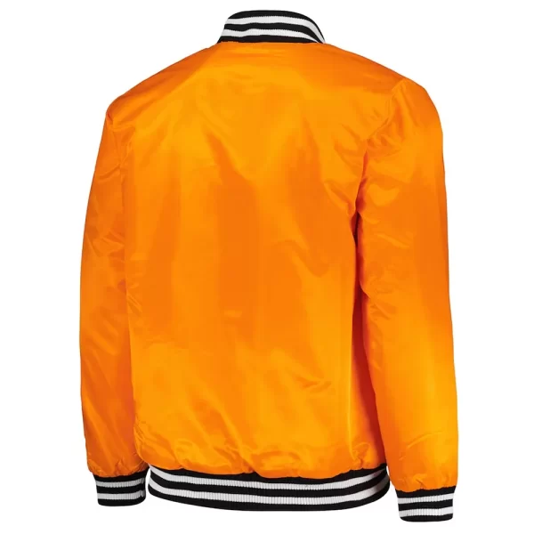 San Francisco Giants Cross Bronx Fashion Varsity Orange Satin Jacket