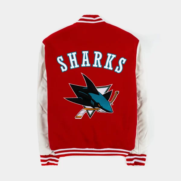 San Jose Sharks Reversible Wool Letterman Jacket