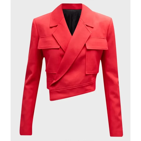 Sara Haines The View Red Wool Jacket