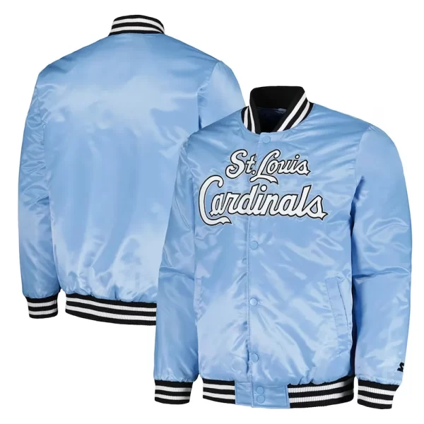 St. Louis Cardinals Cross Bronx Fashion Light Blue Jacket