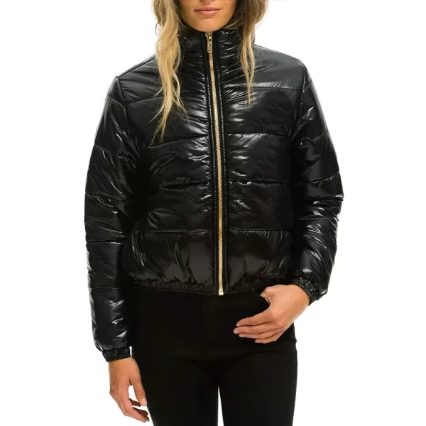 Sunburst Apres Glossy Puffer Full-Zip Jacket