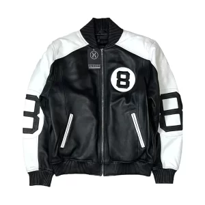 The Original 8 Ball Bomber Black & WhiteJacket