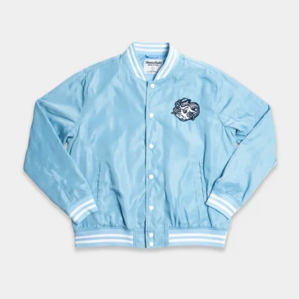 UNC Tar Heels Vintage Rameses Blue Bomber Jacket