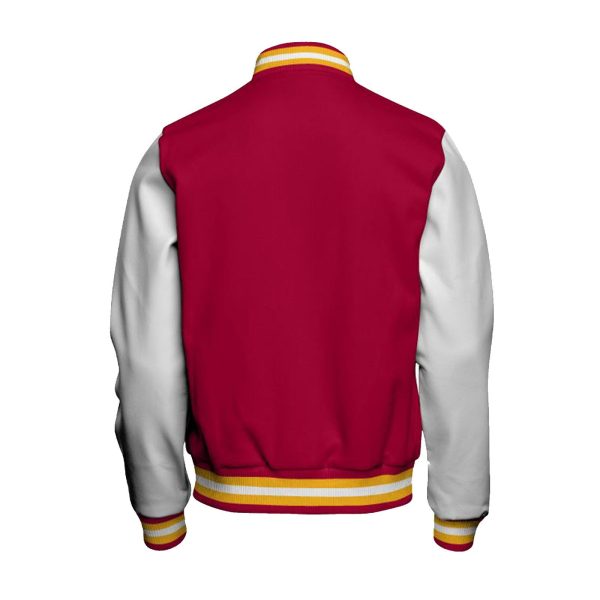 USC Trojans Cardinal SC Interlock Faux Leather Letterman Jacket