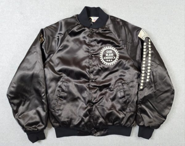 Vintage POW MIA Not Forgotten Prisoner Of War Satin Jacket