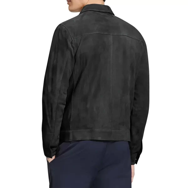 Virgin River Season 5 Cameron Hayek Suede Black Leather Jacket