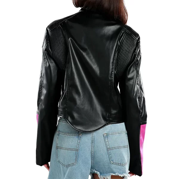 Virgin River Season 5 Kaia Bryant Black Leather Motorcycle Jacket