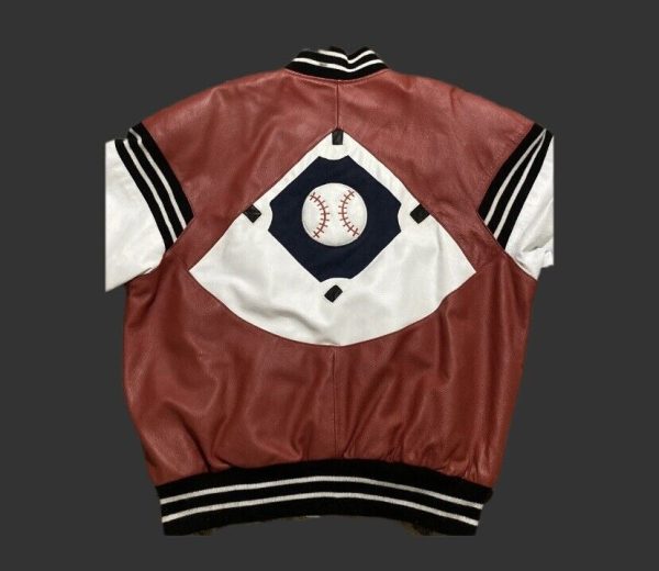 Vtg Michael Hoban Wheremi 1991 Baseball Leather Jacket