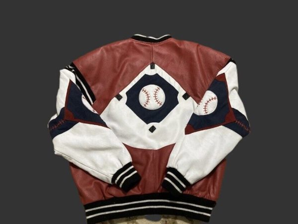 Vtg Michael Hoban Wheremi 1991 Baseball Varsity Brown Leather Jacket