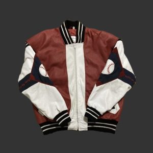 Vtg Michael Hoban Wheremi 1991 Baseball Varsity Leather Jacket