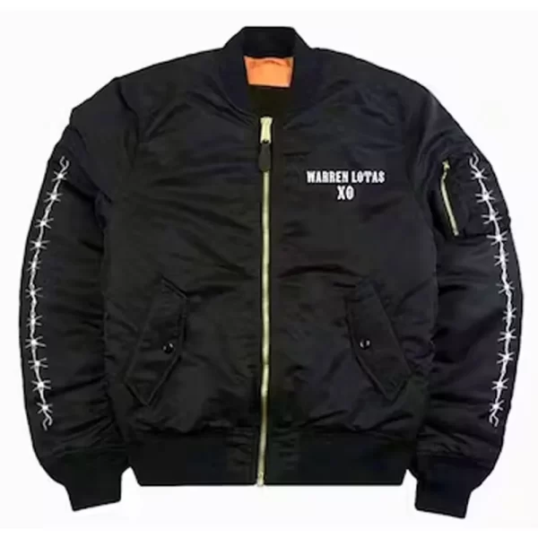 Warren Lotas XO Black Bomber Jacket