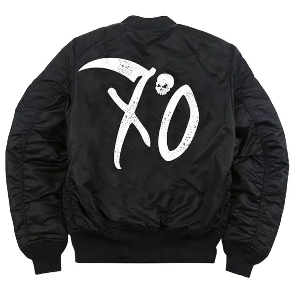 Warren Lotas XO Bomber Satin Jacket