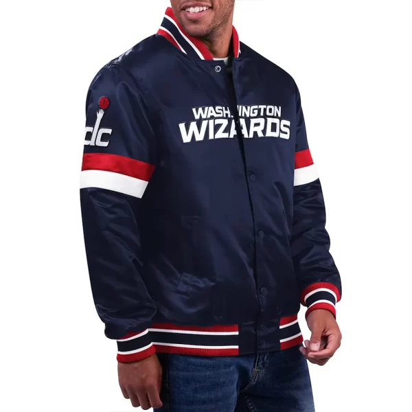 Washington Wizards Home Game Navy Satin Jacket