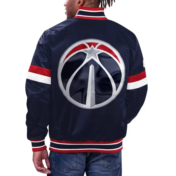 Washington Wizards Home Game Navy Satin Jackets