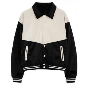 Western Black & White Varsity Jacket